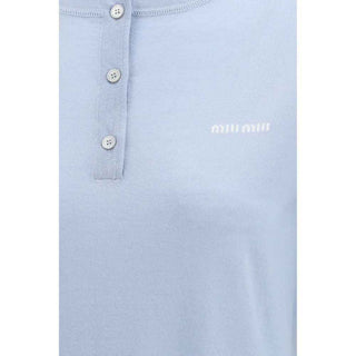 Miu Miu Blue Cashmere Sportswear