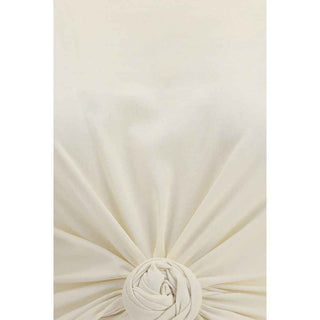 Magda Butrym Beige Cotton Sleeveles T-Shirt