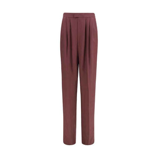 Saint Laurent Purple Silk Dress Pants