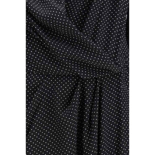 SA SU PHI Black Silk Long Dress