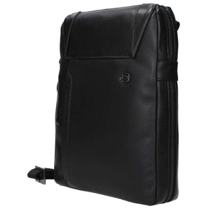 Piquadro Black Leather Crossbody Bag