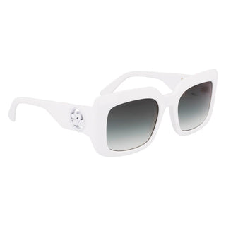 Longchamp White Acetate Sunglasses