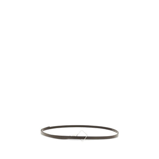 The Row Brown Calf Leather Bos Taurus Thin Belt