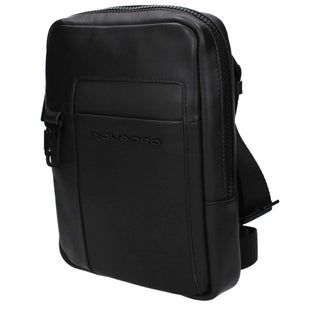 Piquadro Black Leather Crossbody Bag