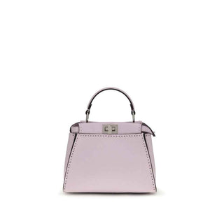 Fendi Purple Calf Leather Bos Taurus Handbag