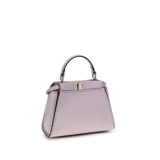 Fendi Purple Calf Leather Bos Taurus Handbag