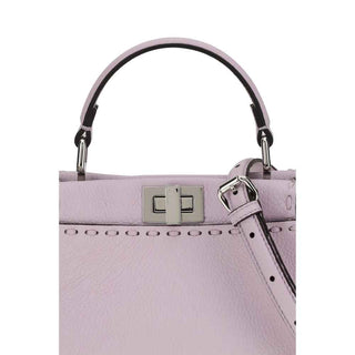 Fendi Purple Calf Leather Bos Taurus Handbag