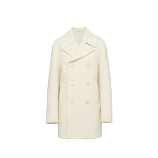 Prada White Wool Coat