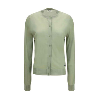 Fendi Bicolor Viscose Cardigan
