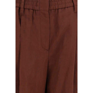 Brunello Cucinelli Brown Cotton Casual Pants