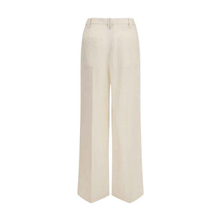 Brunello Cucinelli Beige Viscose Casual Pants