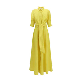 Sara Roka Bicolor Silk Casual Dress