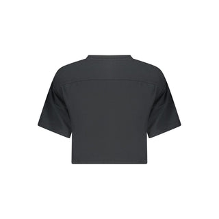 Converse Black Cotton Women's T-Shirt
