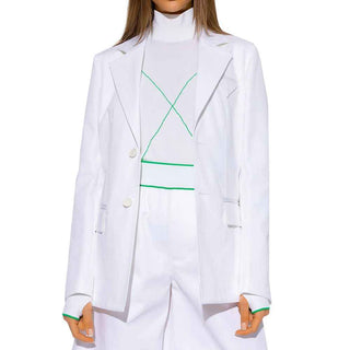 Bottega Veneta White Cotton Blazer