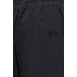 Y-3 Black Polyester Bermuda Shorts
