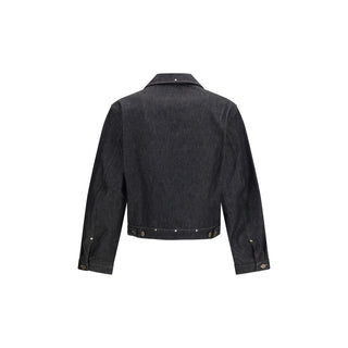 Lemaire Black Cotton Denim Jacket