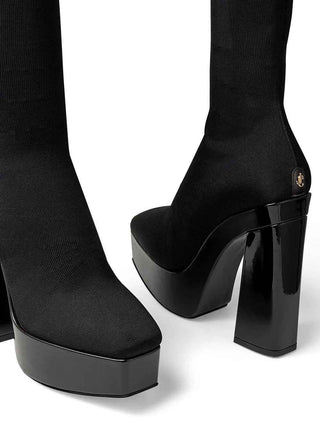 Jimmy Choo Black Fabric Over The Knee