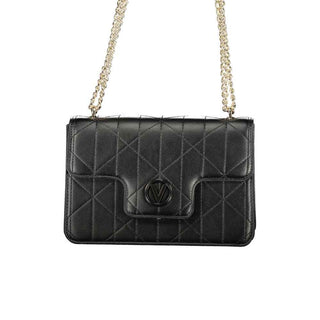 Mario Valentino Nero Polyurethane Women's Bag with Chain Handles