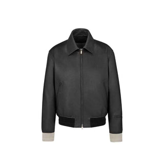 Dior Black Calfskin Leather Jacket