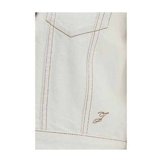 Jacquemus White Cotton Denim Jacket