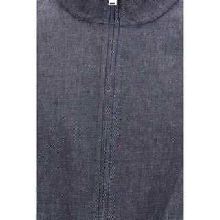 Fendi Blue Linen Denim Jacket