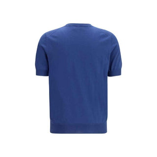 Brunello Cucinelli Blue Cotton T-Shirt