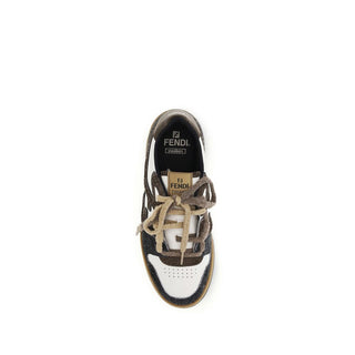 Fendi Multicolor Calf Leather Bos Taurus Low Top Sneakers