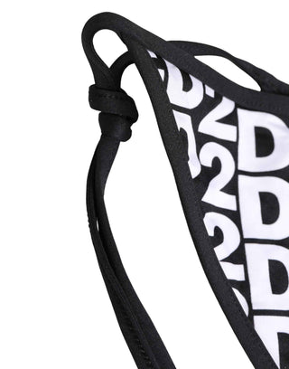 Dsquared² Multicolor Nylon Logo Print Bikini Bottom Swimwear