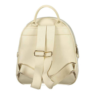 Mario Valentino Beige Polyurethane Women's Backpack