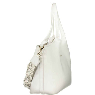 Mario Valentino White Polyethylene Handbag