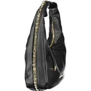 Mario Valentino Black Polyurethane Women's Shoulder Bag