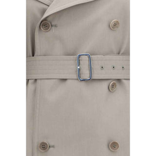 Max Mara Gray Cotton Trench Coat