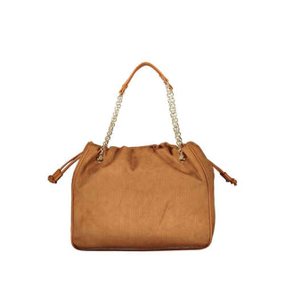 Mario Valentino Brown Polyurethane Women's Shoulder Bag