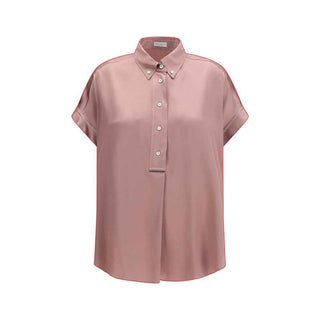Brunello Cucinelli Multicolor Silk Shortsleeve Shirt