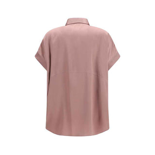 Brunello Cucinelli Multicolor Silk Shortsleeve Shirt
