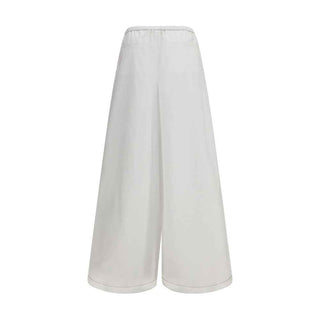 Marni White Cotton Casual Pants
