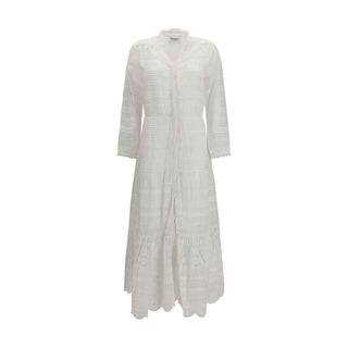 Marant Etoile White Cotton Casual Dress