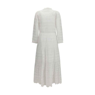 Marant Etoile White Cotton Casual Dress