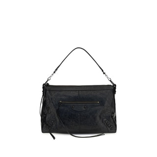 Balenciaga Black Lamb Ovis Aries Aries Shoulder Bag