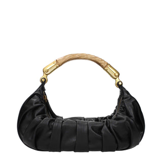 Balmain Black Leather Handbag