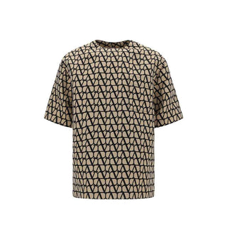 Valentino Brown Silk T-Shirt