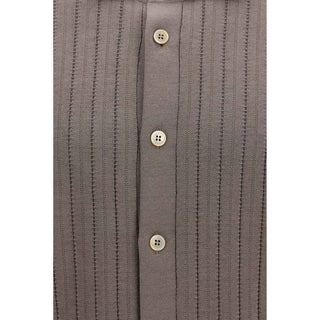 Brunello Cucinelli Brown Cotton Shortsleeve Shirt