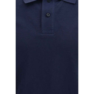 Moose Knuckles Blue Cotton Polo Shirt