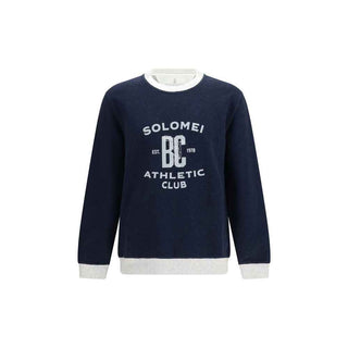 Brunello Cucinelli Blue Cotton Sweatshirt