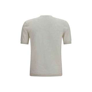 Brooksfield White Linen Shortsleeve Shirt