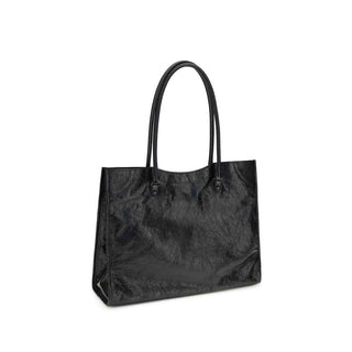 Balenciaga Black Lamb Ovis Aries Aries Shoulder Bag