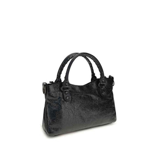 Balenciaga Black Lamb Ovis Aries Aries Shoulder Bag
