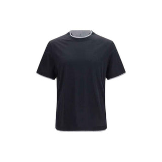 Brunello Cucinelli Black Silk T-Shirt