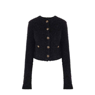 Balenciaga Black Cotton Cardigan
