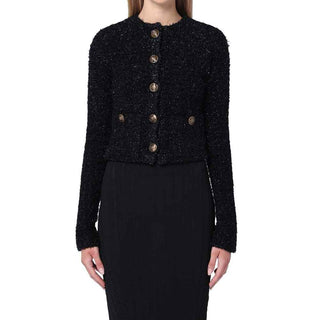 Balenciaga Black Cotton Cardigan